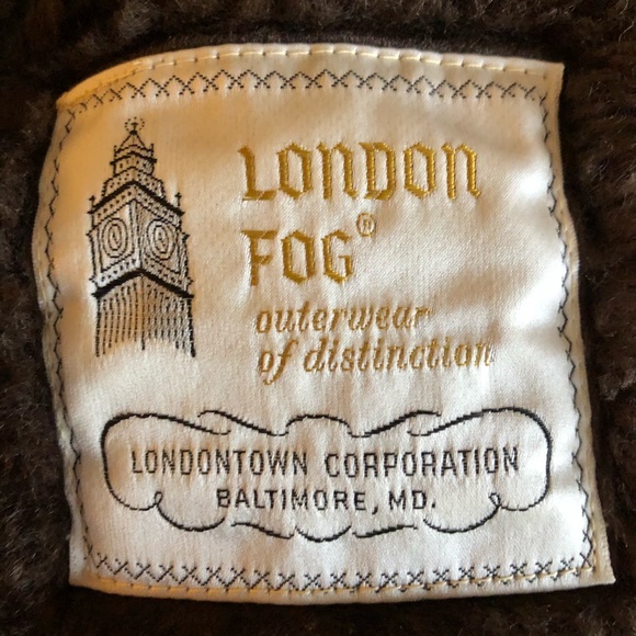 London Fog Hooded Short Trench Coat Jacket Khaki S - Picture 5 of 8